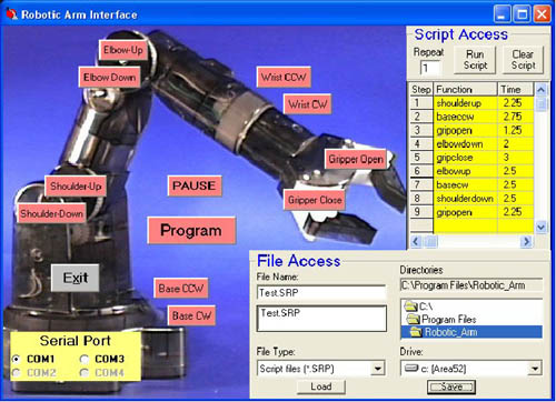 Robotic Arm Interface
