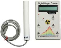 Digital Geiger Counter with RS-232 Output, NRC Calibration Certification Available