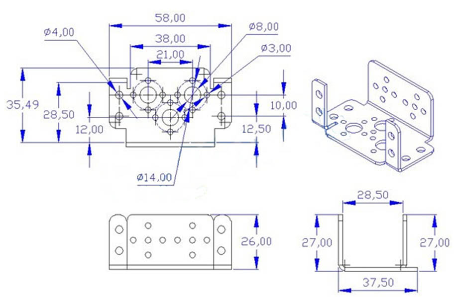 Servo Motor Brackets