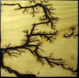etched lightning in wood 2