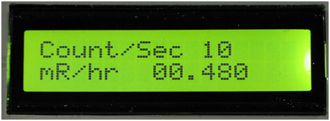 Geiger Counter Readings Chart