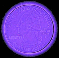 coin-shot with transparent discharge plate digital camera