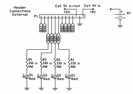 schematic for binary counting circuit