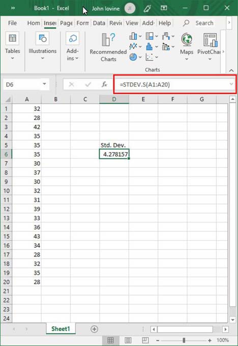 excel-standard-deviation